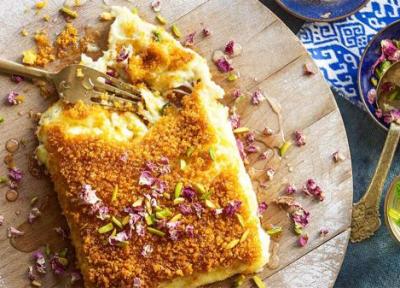 طرز تهیه کنافه عربی دسر شیرینی با پنیر و شربت طرز تهیه کنافه عربی دسر شیرینی با پنیر و شربت